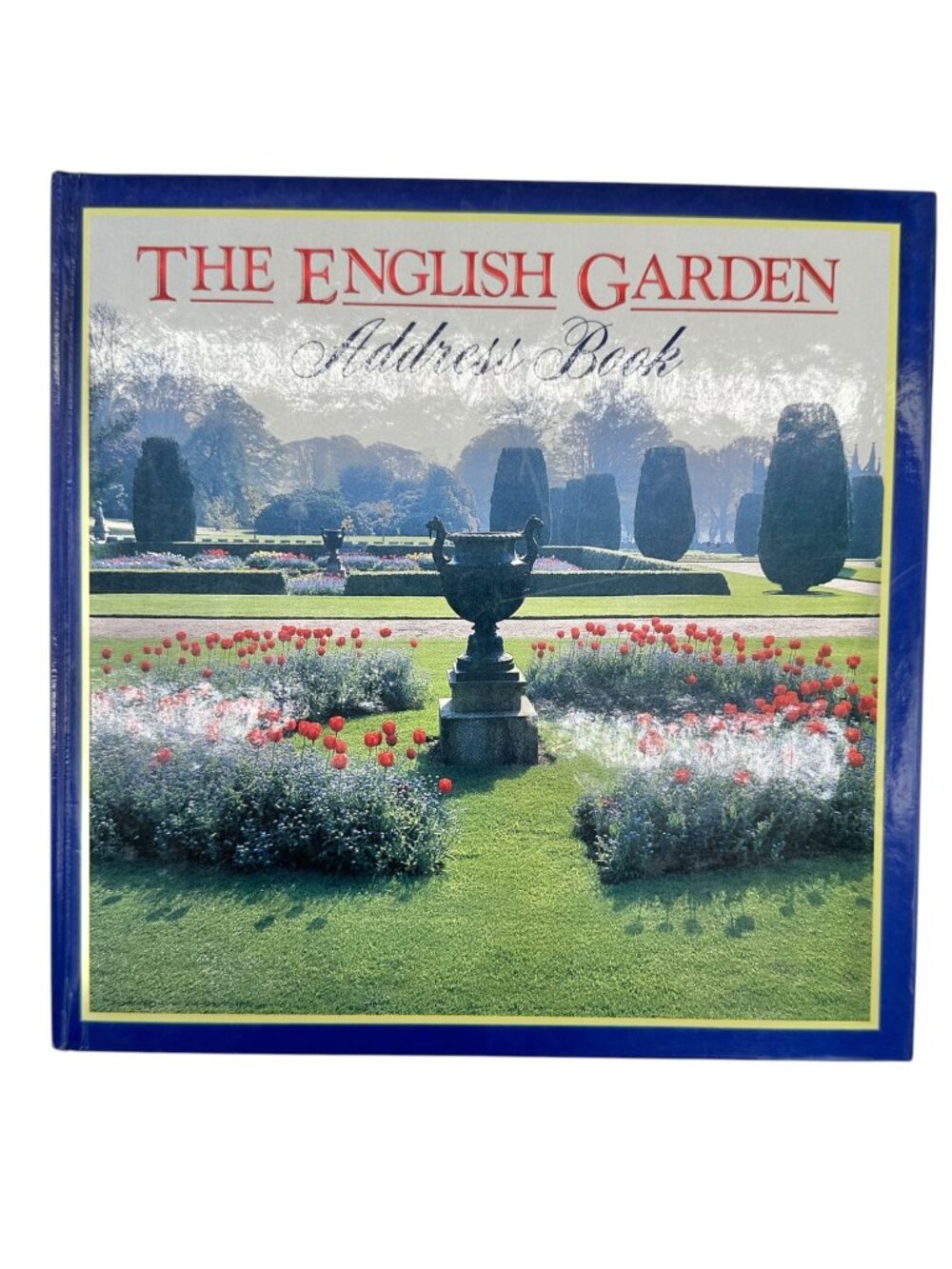 The English Garden Address Book Hardcover By Four Seasons Publishing 8.5 in Blue